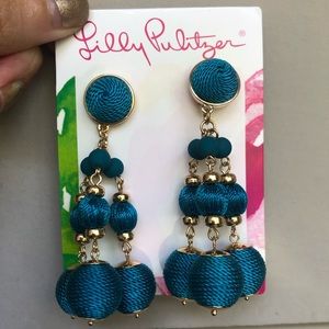 Lilly Pulitzer Clip On Earrings